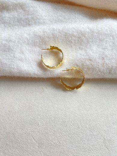 Easton Elle Plated Gold Hoops