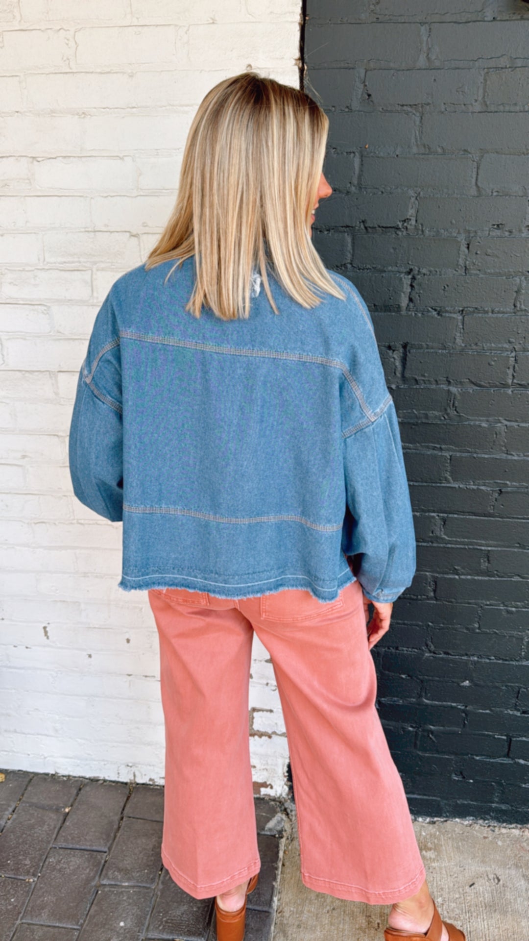 The Flowy Denim Top