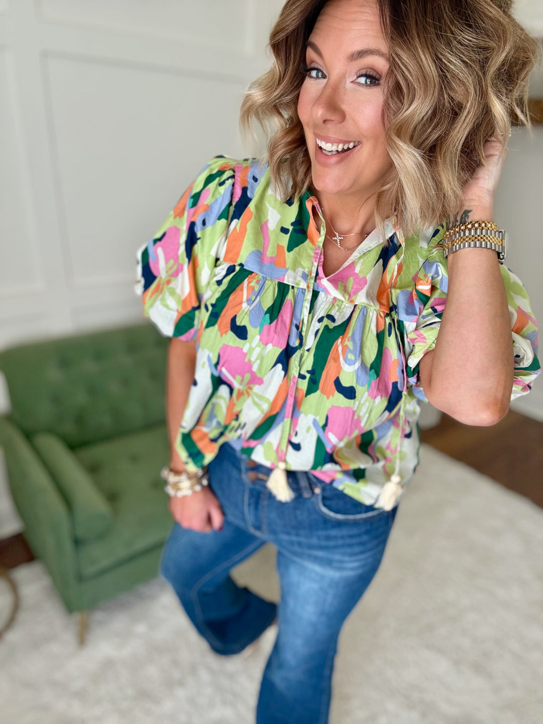 THML Colorful Whimsy Top