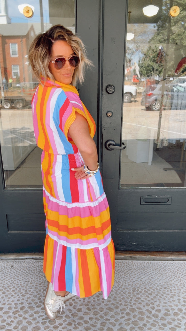 THML Color Catcher Maxi Dress