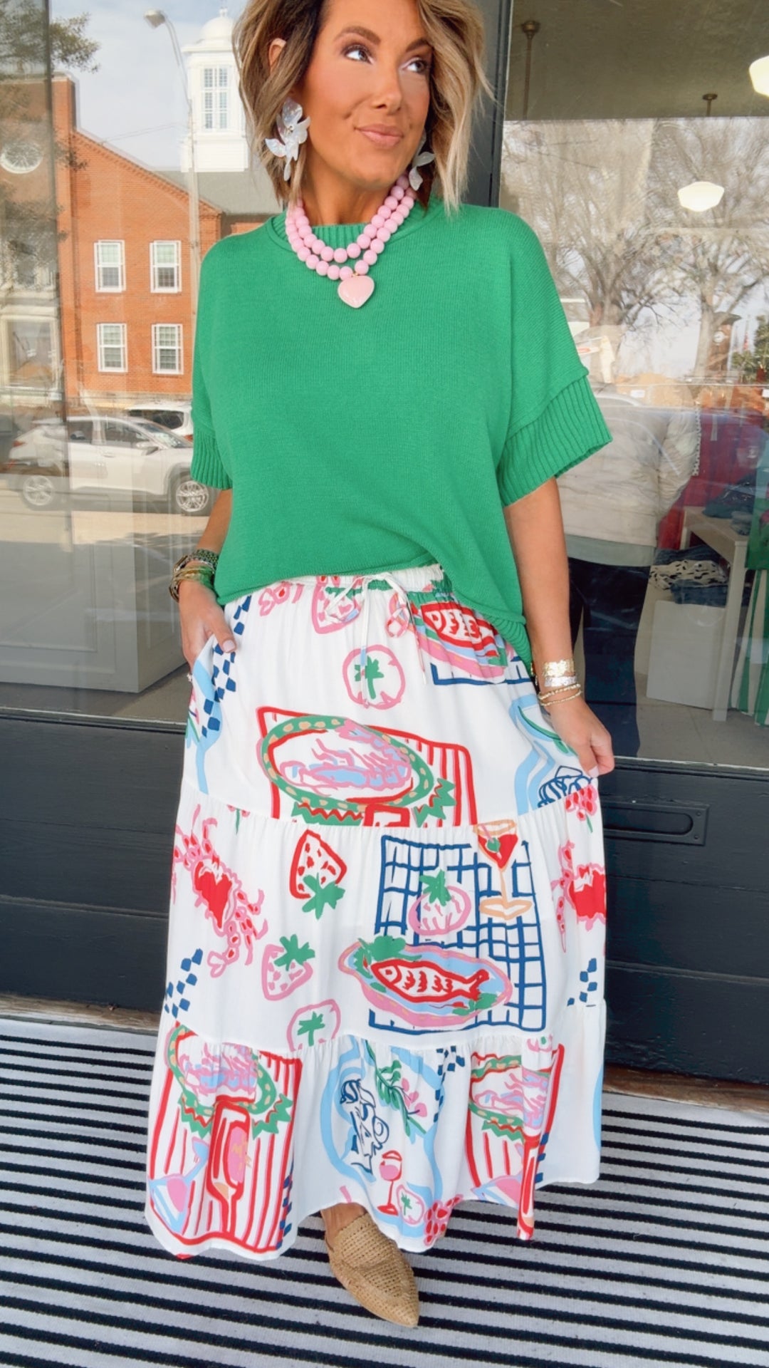 The Gallery Walk Maxi Skirt