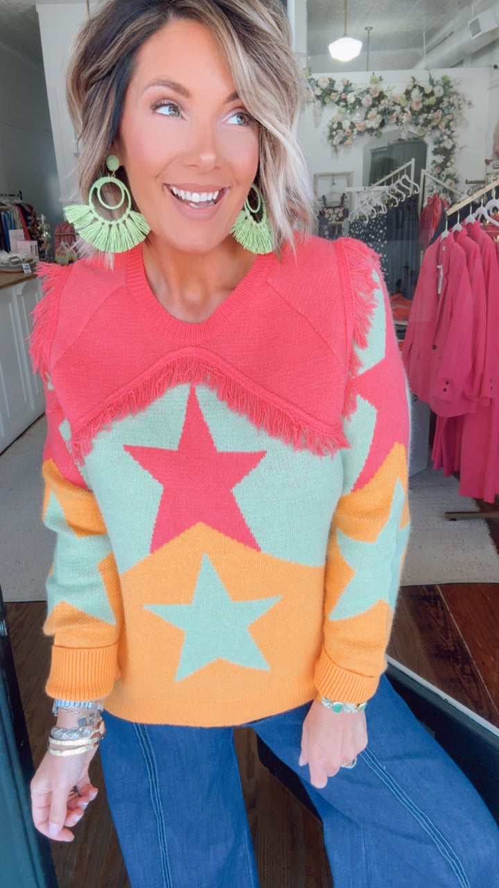 The Star Fringe Sweater