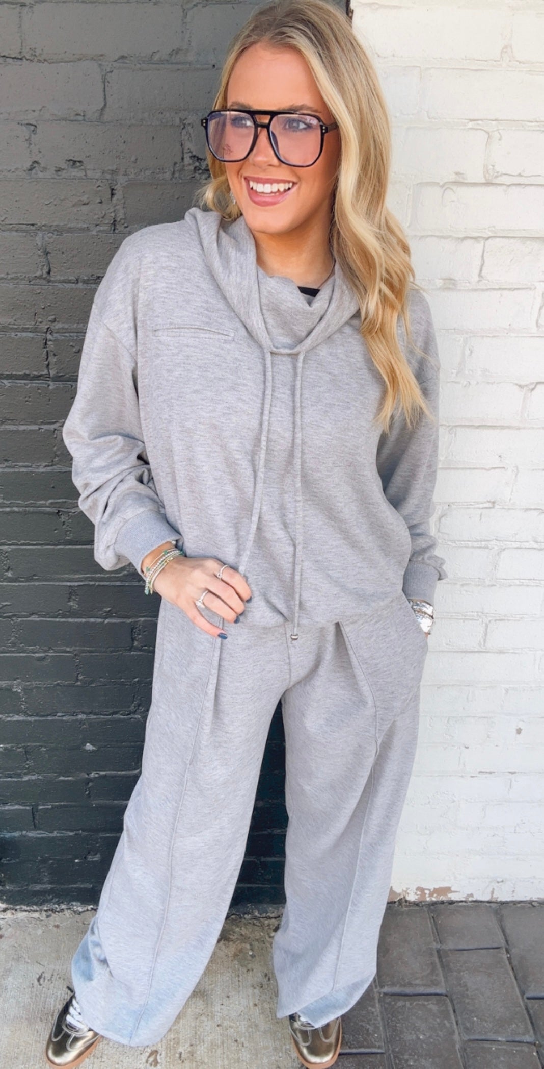 The Comy Cowl Neck Set