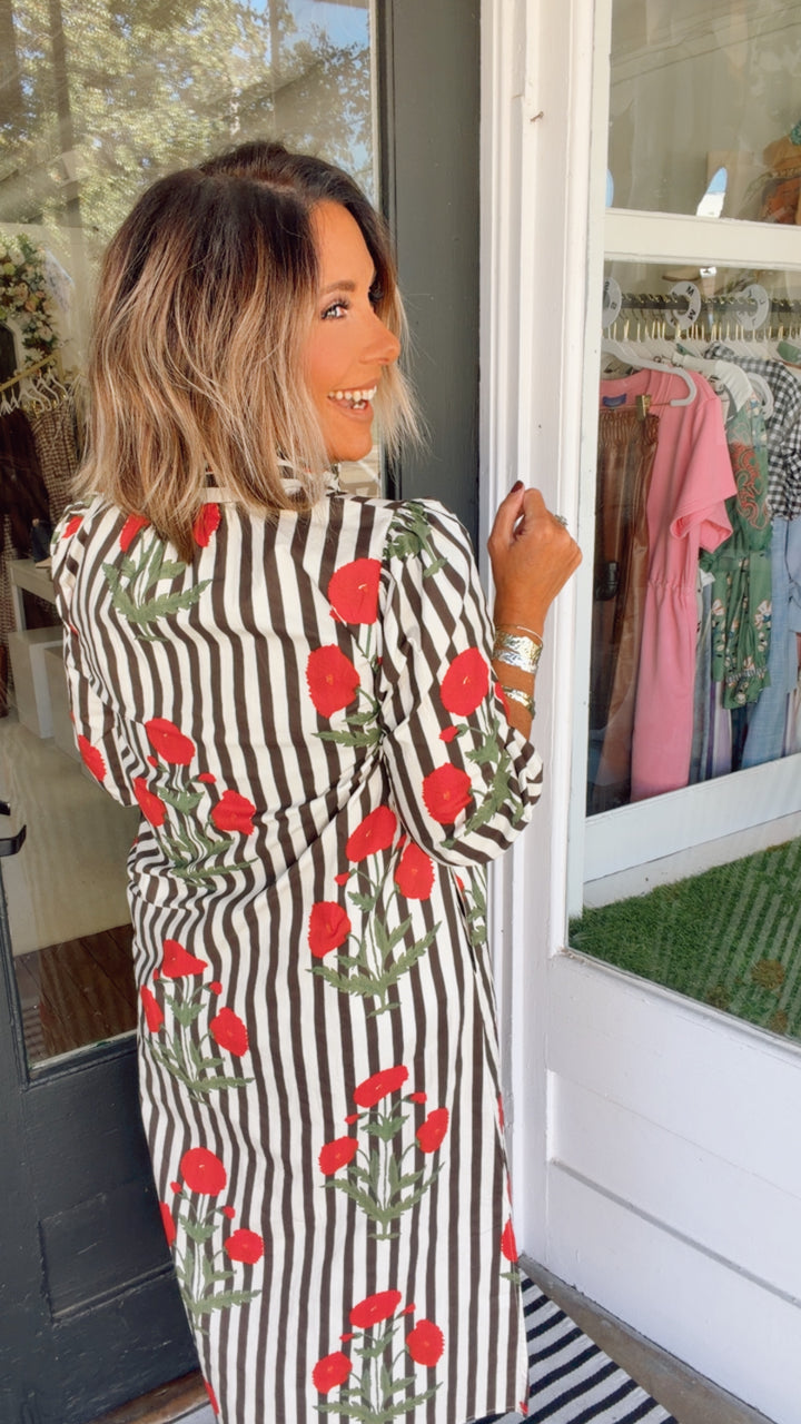 The Poppy & Stripe Maxi Dress