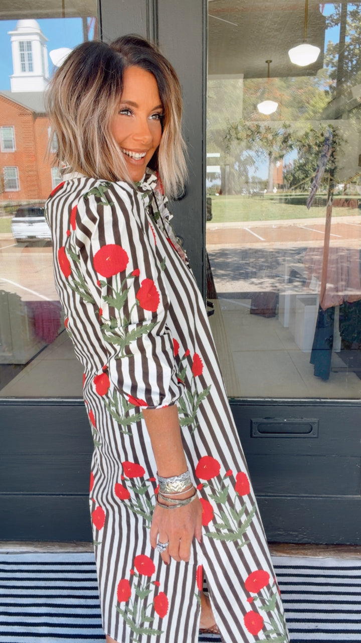 The Poppy & Stripe Maxi Dress