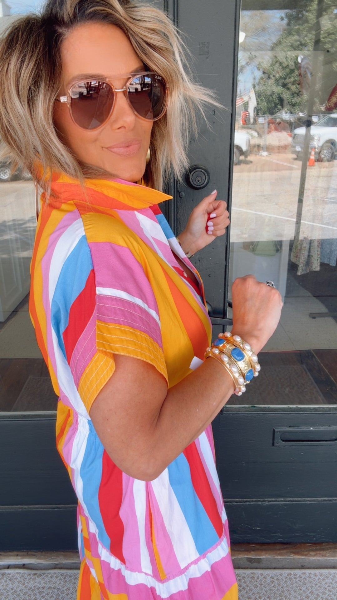 THML Color Catcher Maxi Dress