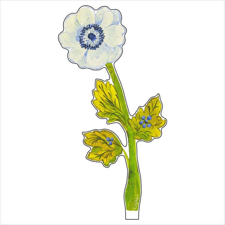 Blue Anemone Acrylic Floral/LG /Stand sold separately.