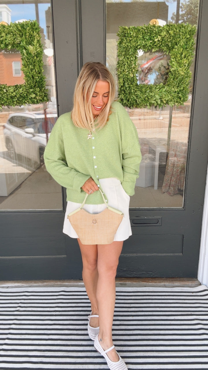 The Spring Moss Cardigan