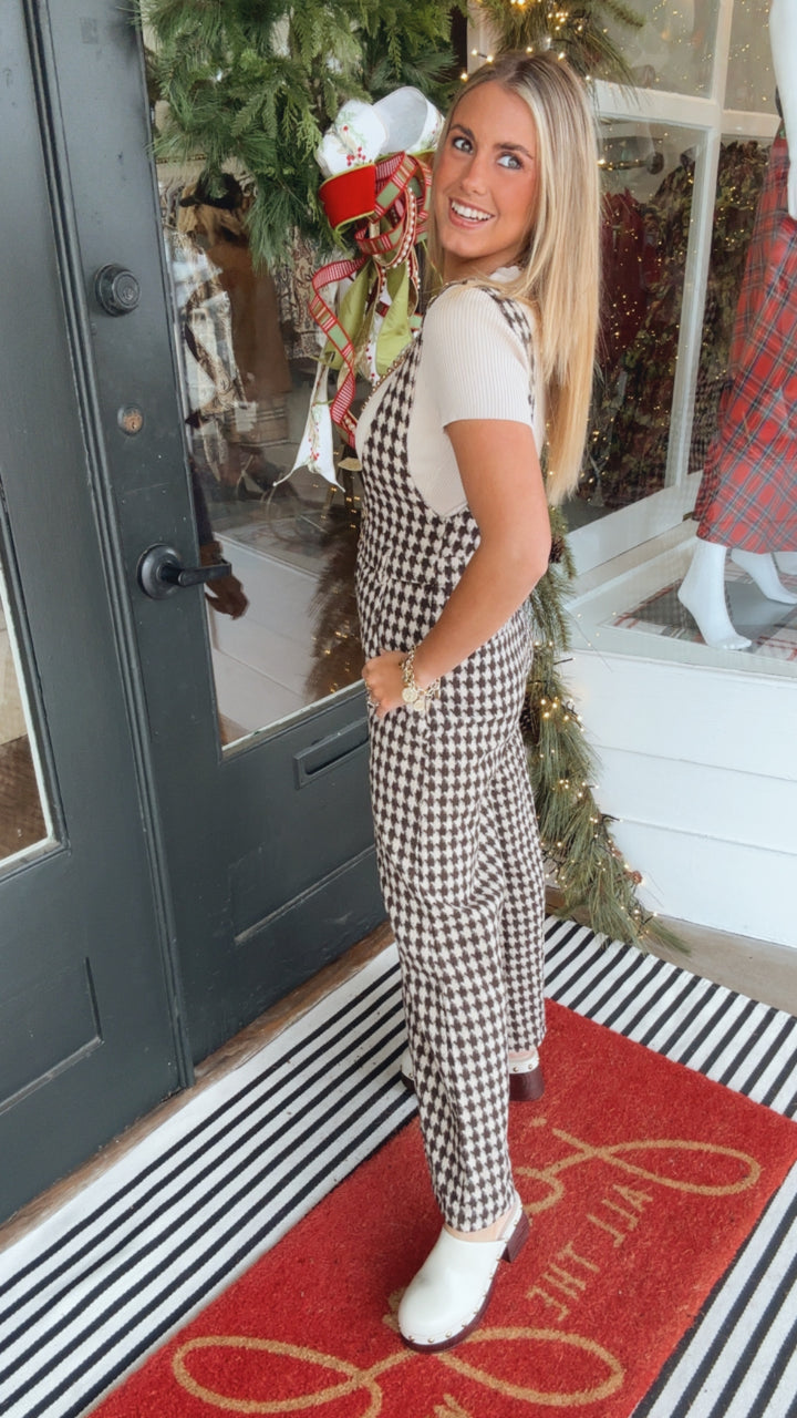 The Houndstooth Overall