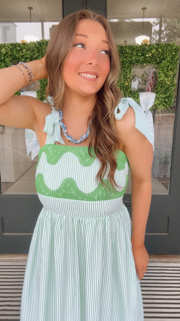 The Lime Twist Midi Dress