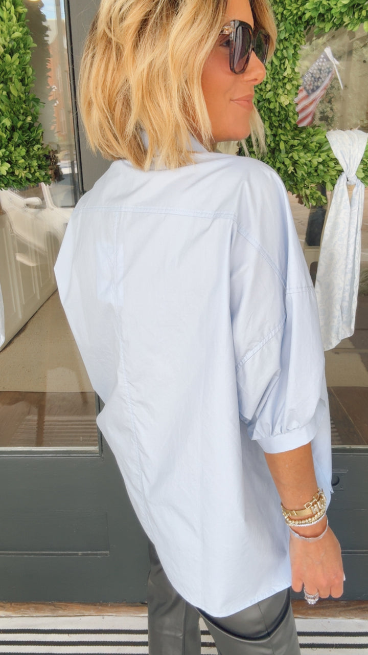 The Baylor Button Top