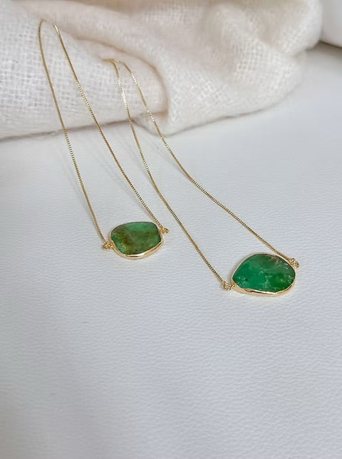 Easton Elle Green Slip Necklace