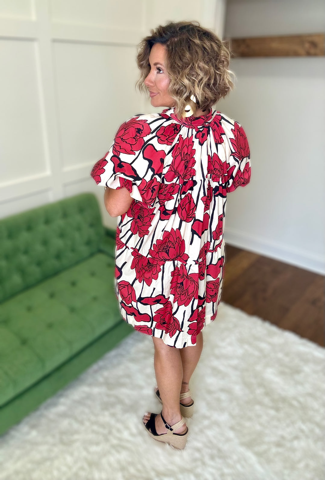 The Daring Floral Poplin Dress