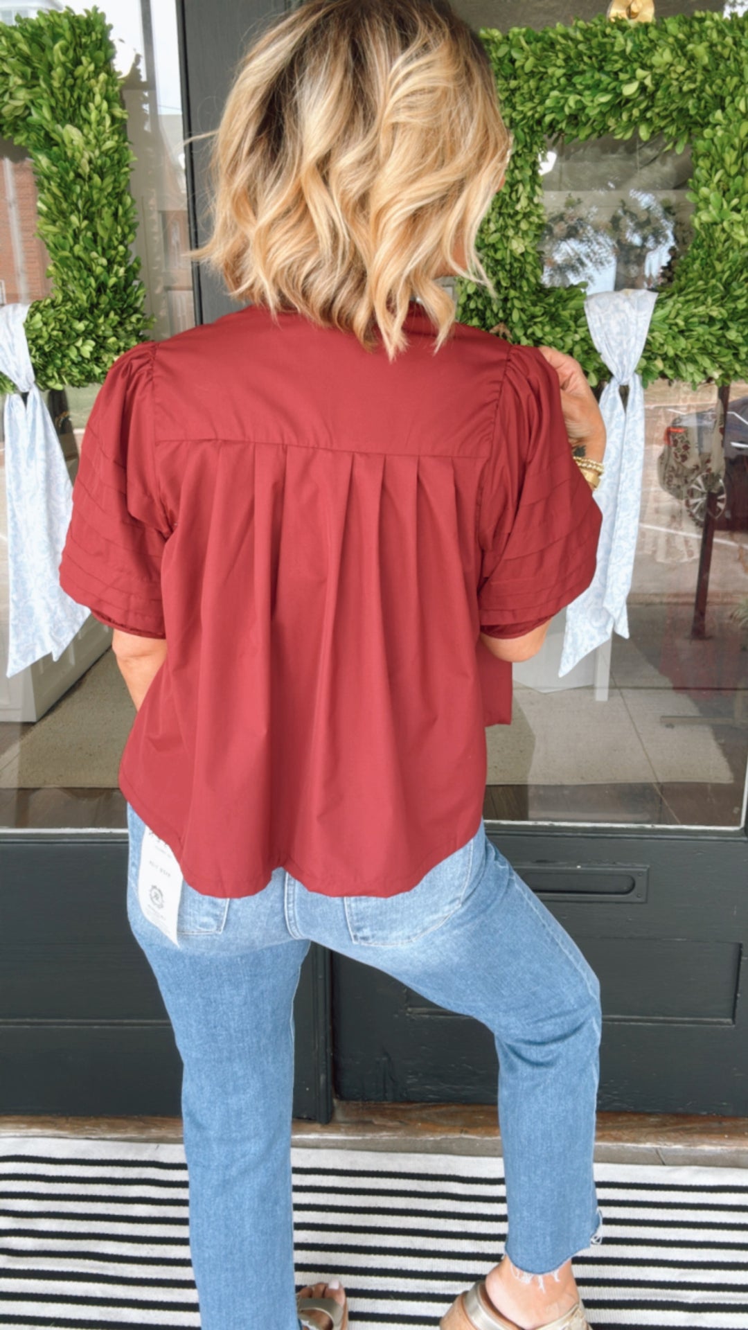The Penny Pintuck Top