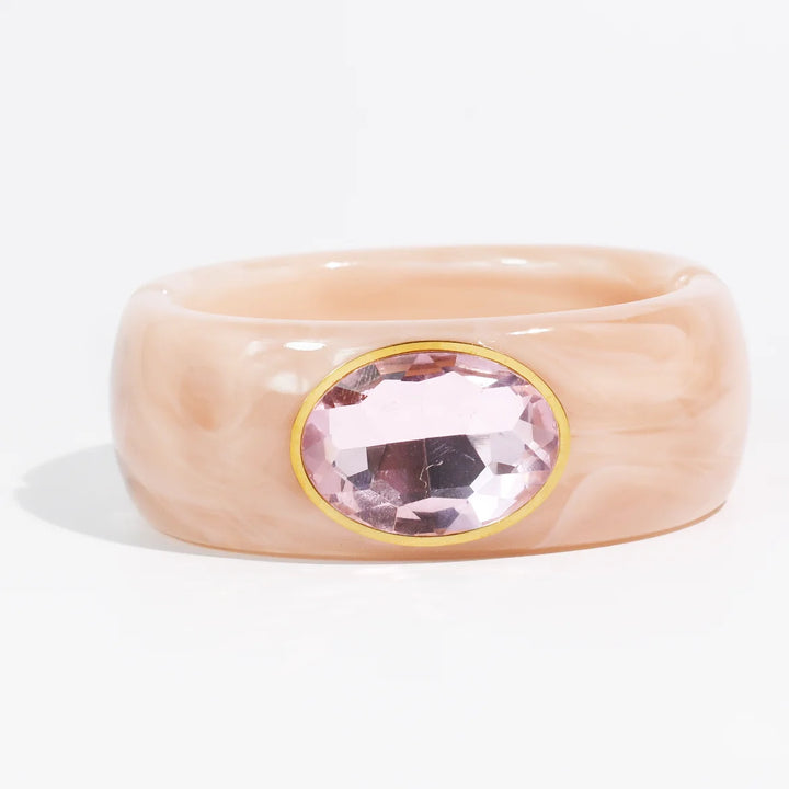 The Gemstone Resin Cuff Bracelet