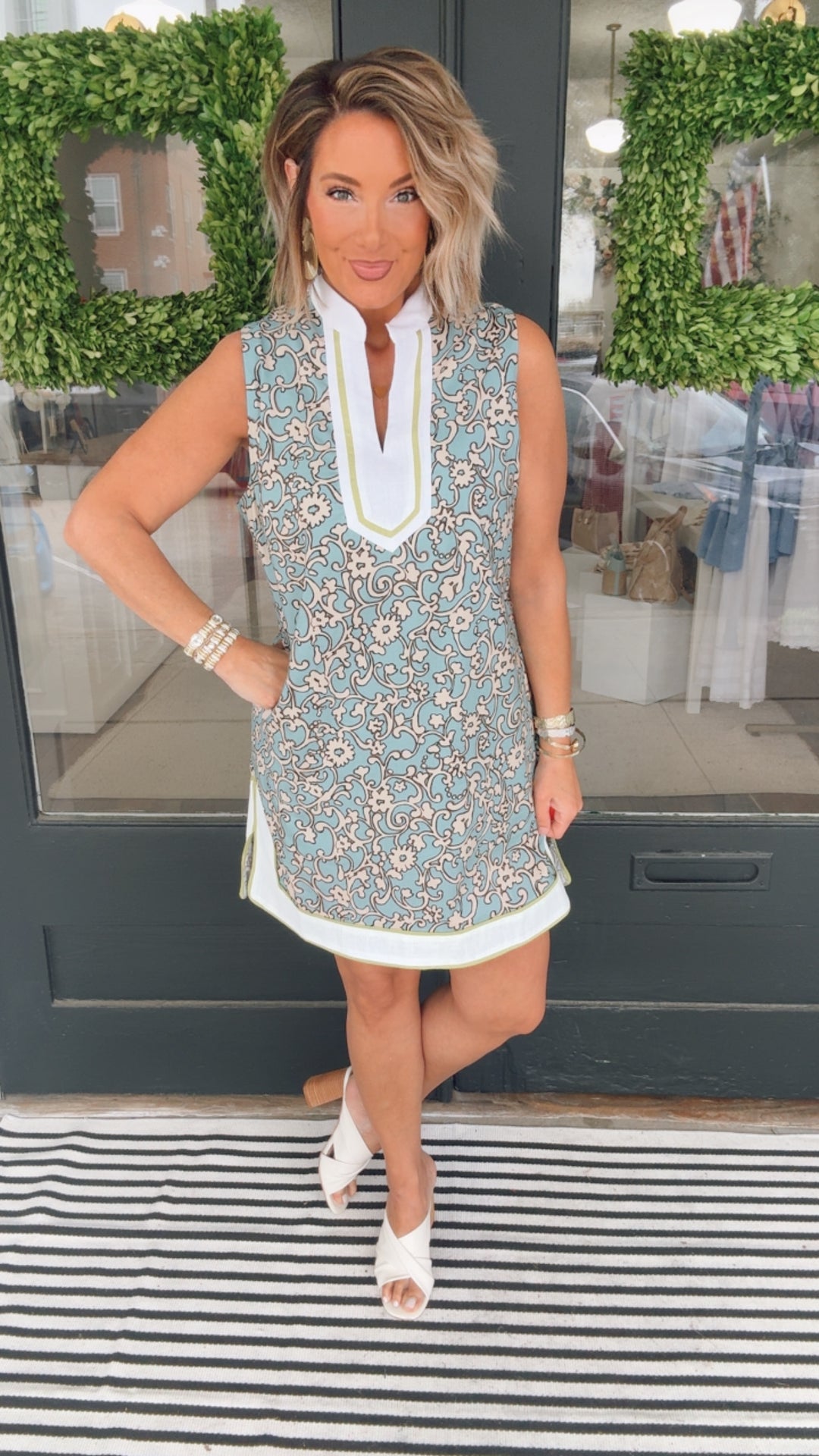 THML Seaside Scroll Dress