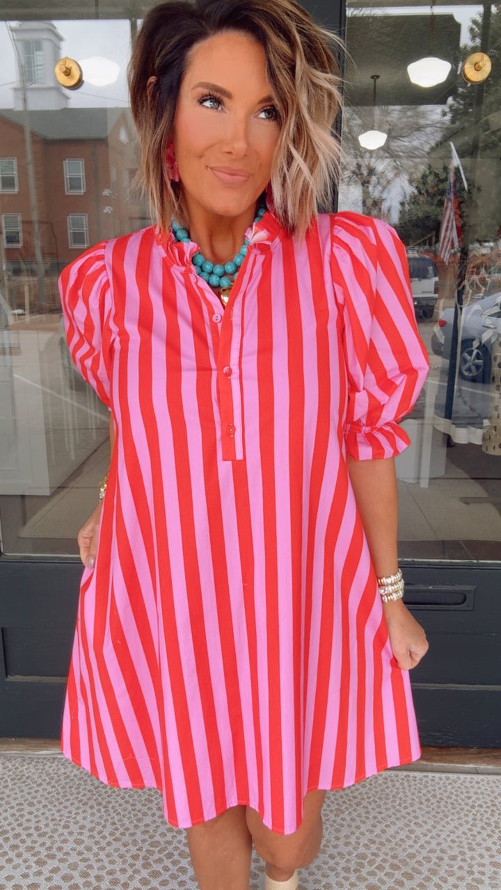 The Madison Stripe Shift Dress