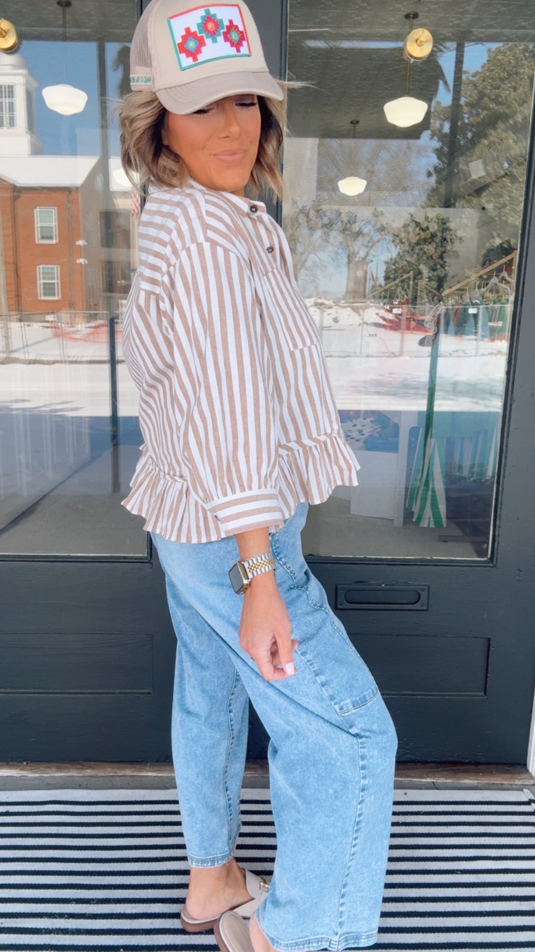 The Savannah Stripe Top