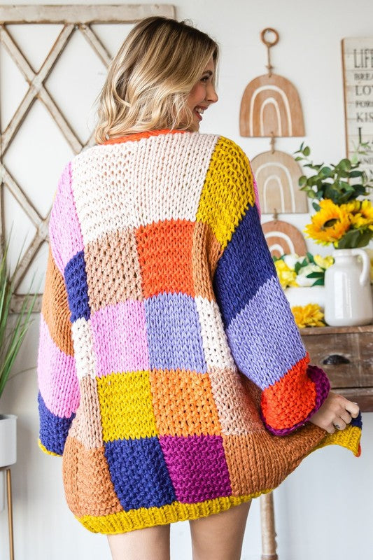 COLORFUL KNIT CARDIGAN