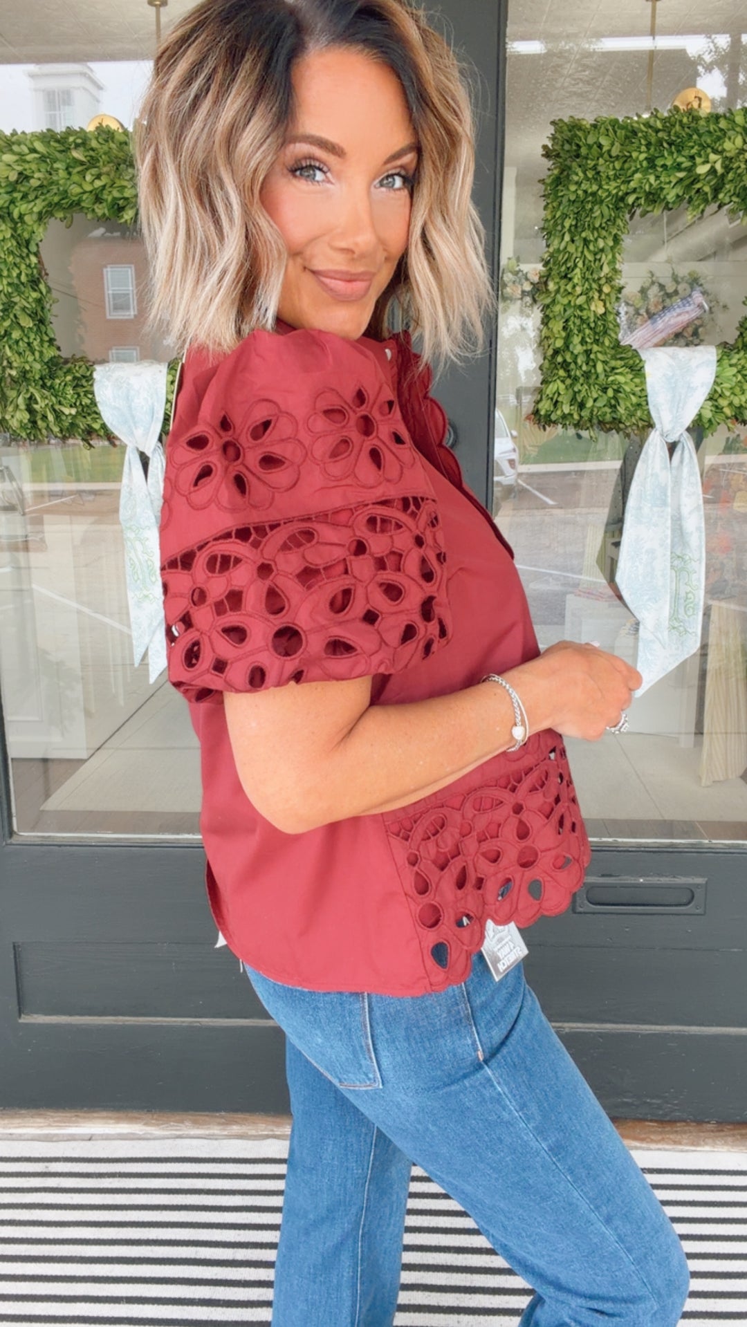 The Cabernet Charm Blouse