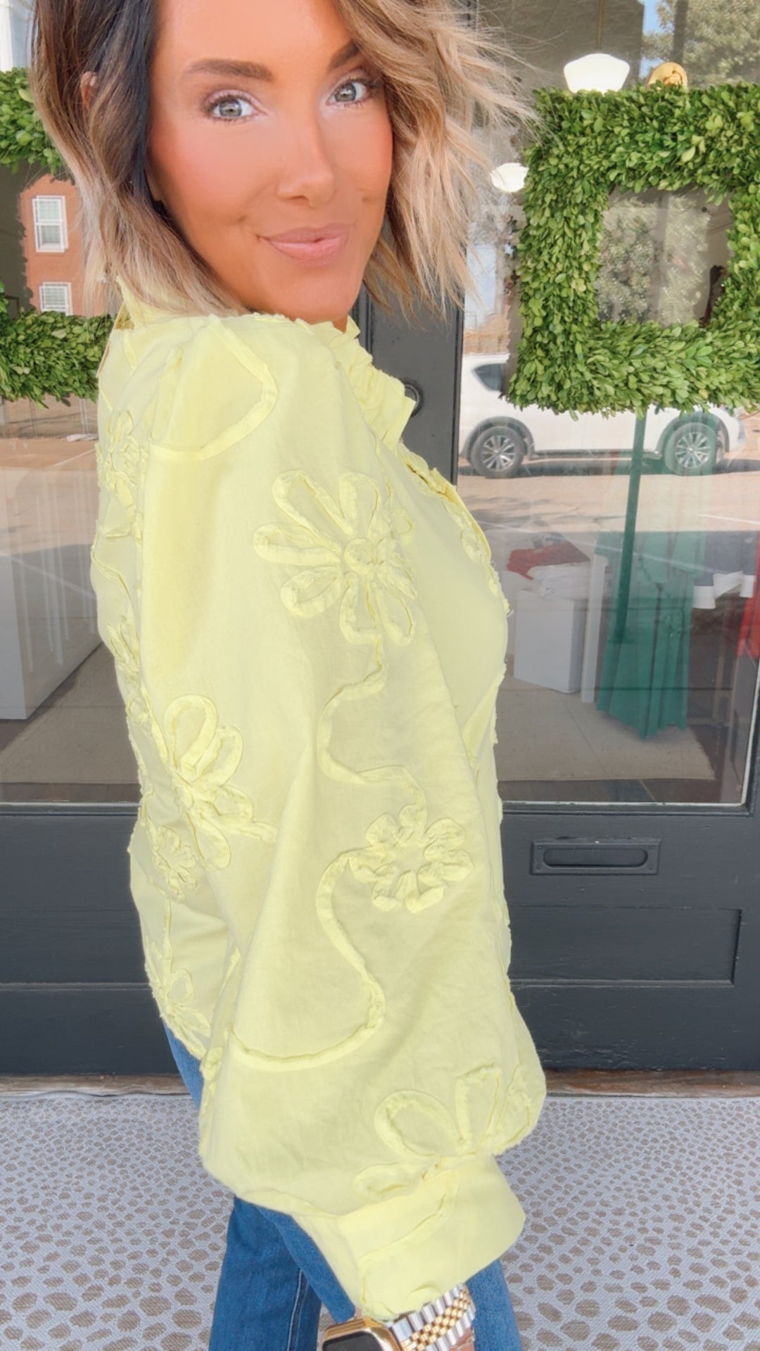 The Sunlit Petal Top