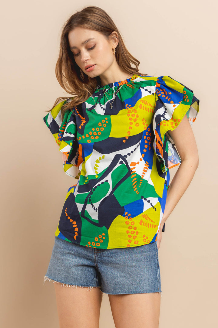 The Wild Print Blouse