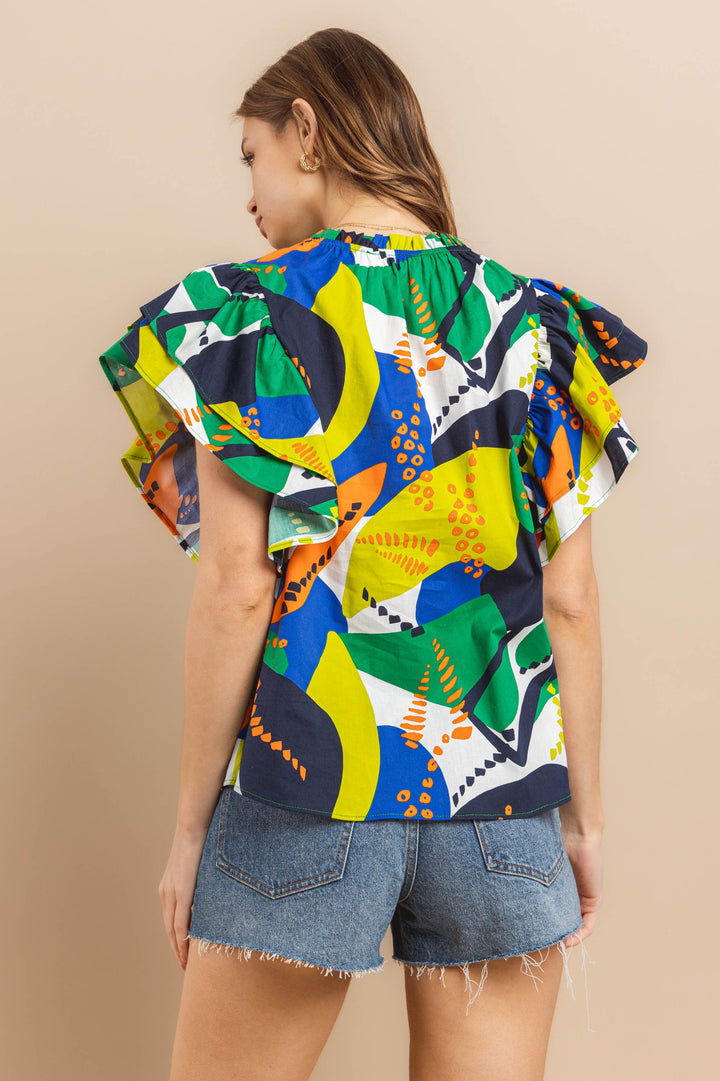 The Wild Print Blouse