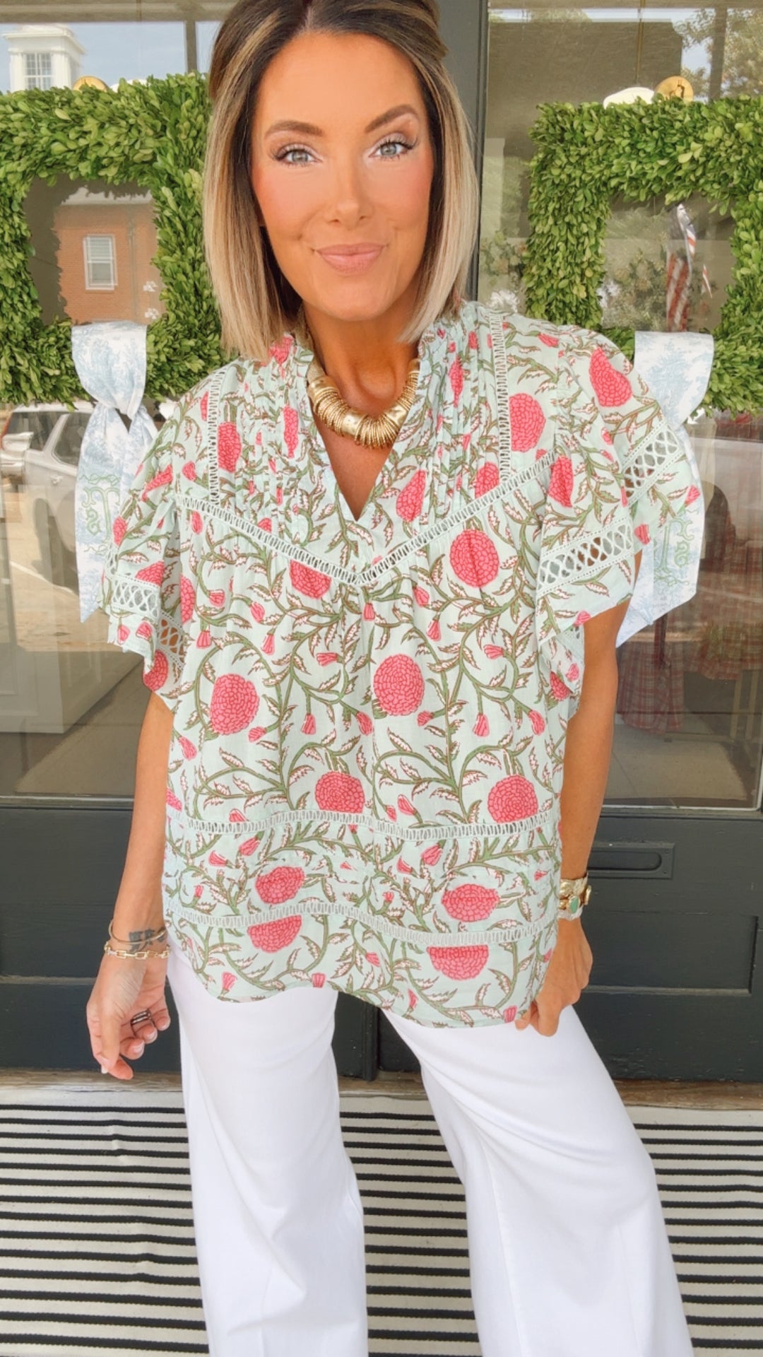 THML Mint Blossom Top