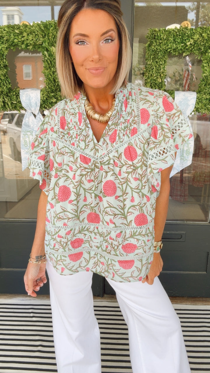 THML Mint Blossom Top
