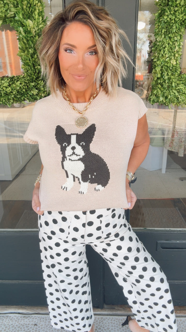 The Frenchie Knit Sweater