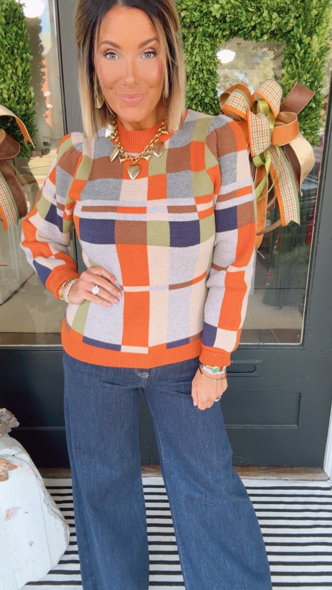 THML Colorblock Knit Sweater