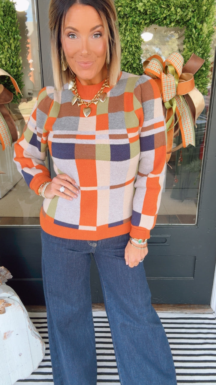 THML Colorblock Knit Sweater