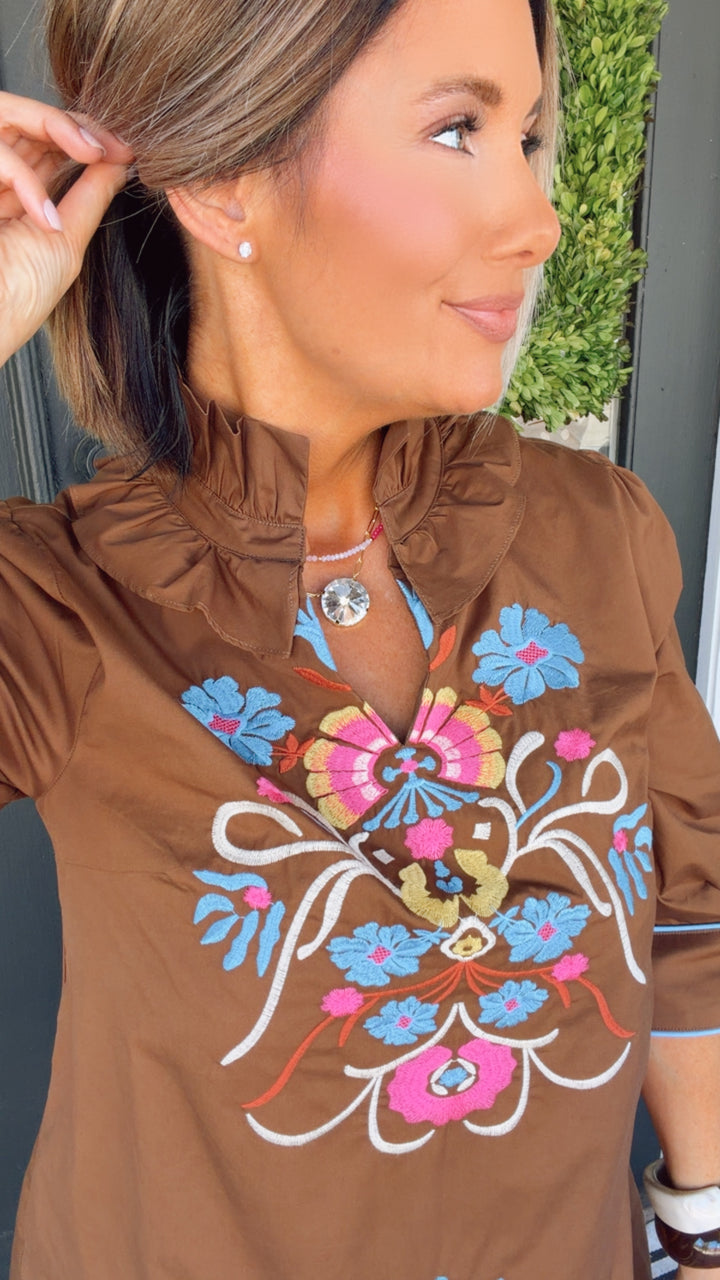 The Folk Art Floral Dress