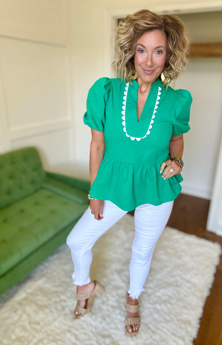 The Luna Puff Sleeve Blouse