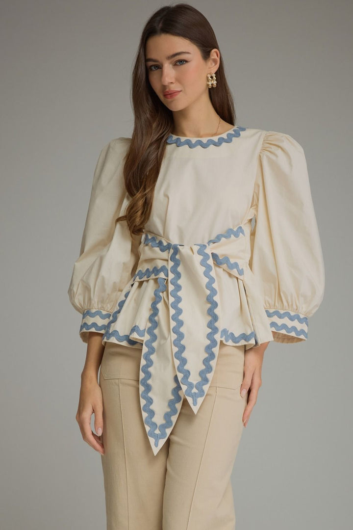 The Blue Ribbon Ric Rac Top