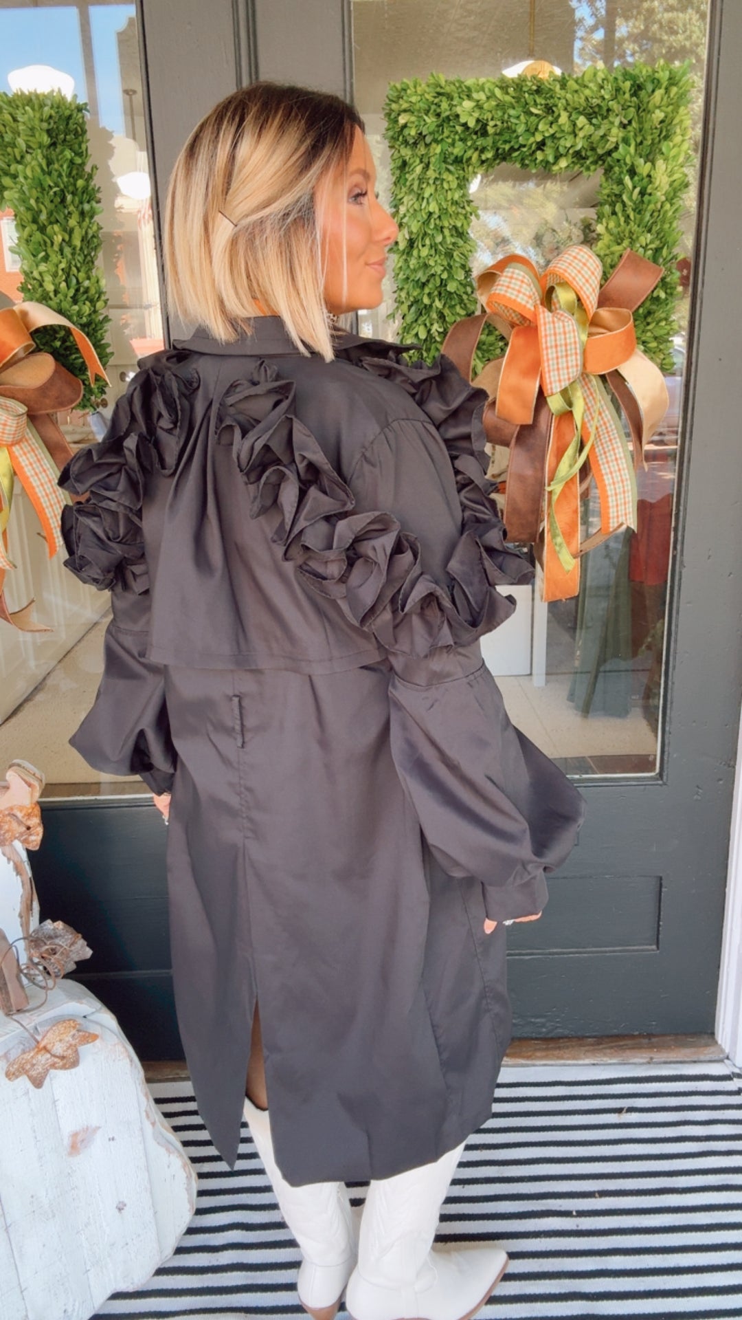 Oversized Ruffled Jacket