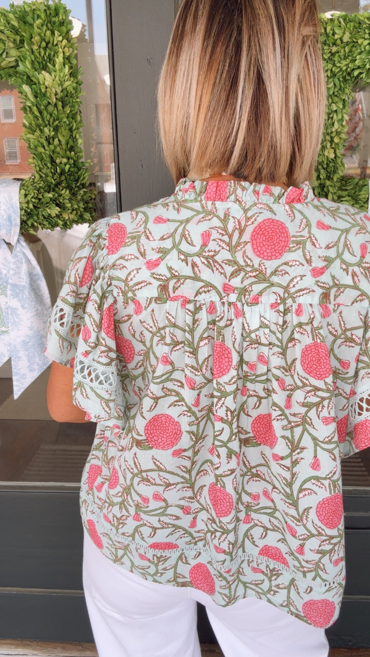 THML Mint Blossom Top