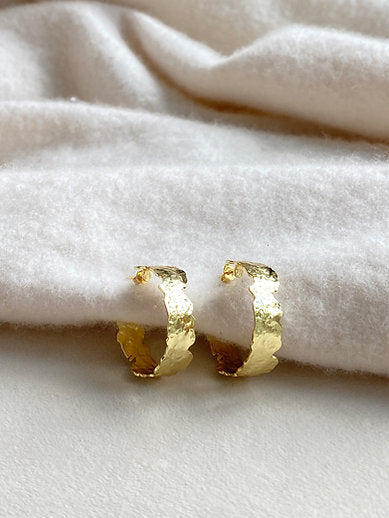 Easton Elle Plated Gold Hoops