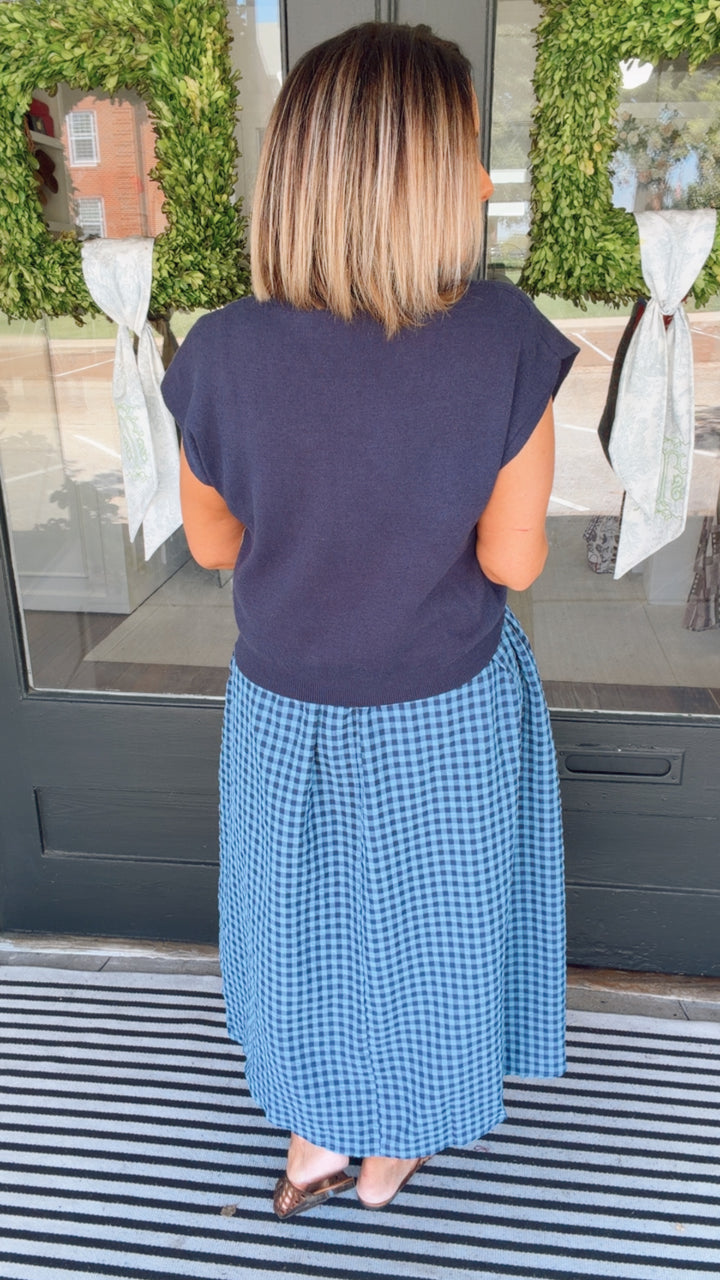 The Checked Out Maxi Dress