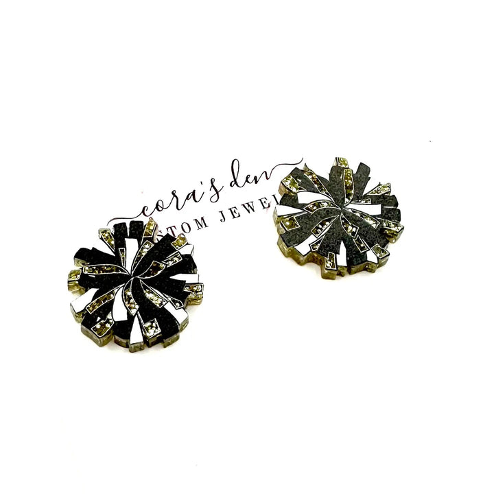 Gameday Cheer Pom Pom Studs