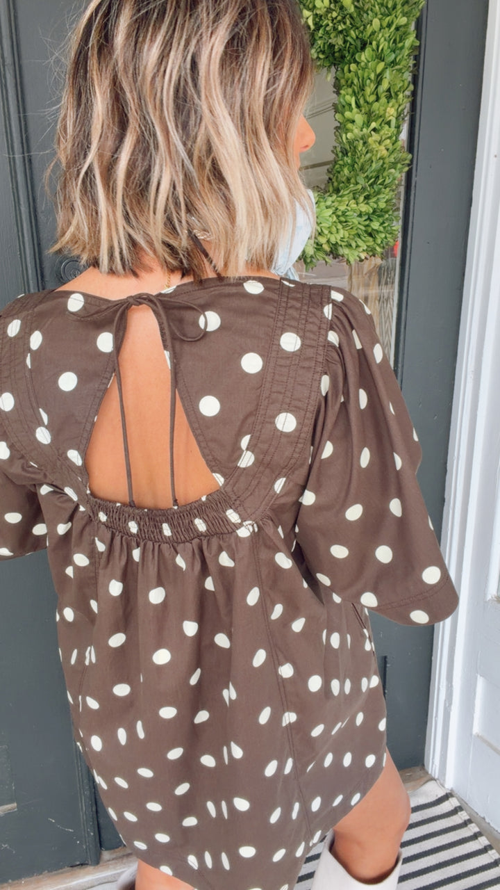 The Espresso Dot Dress