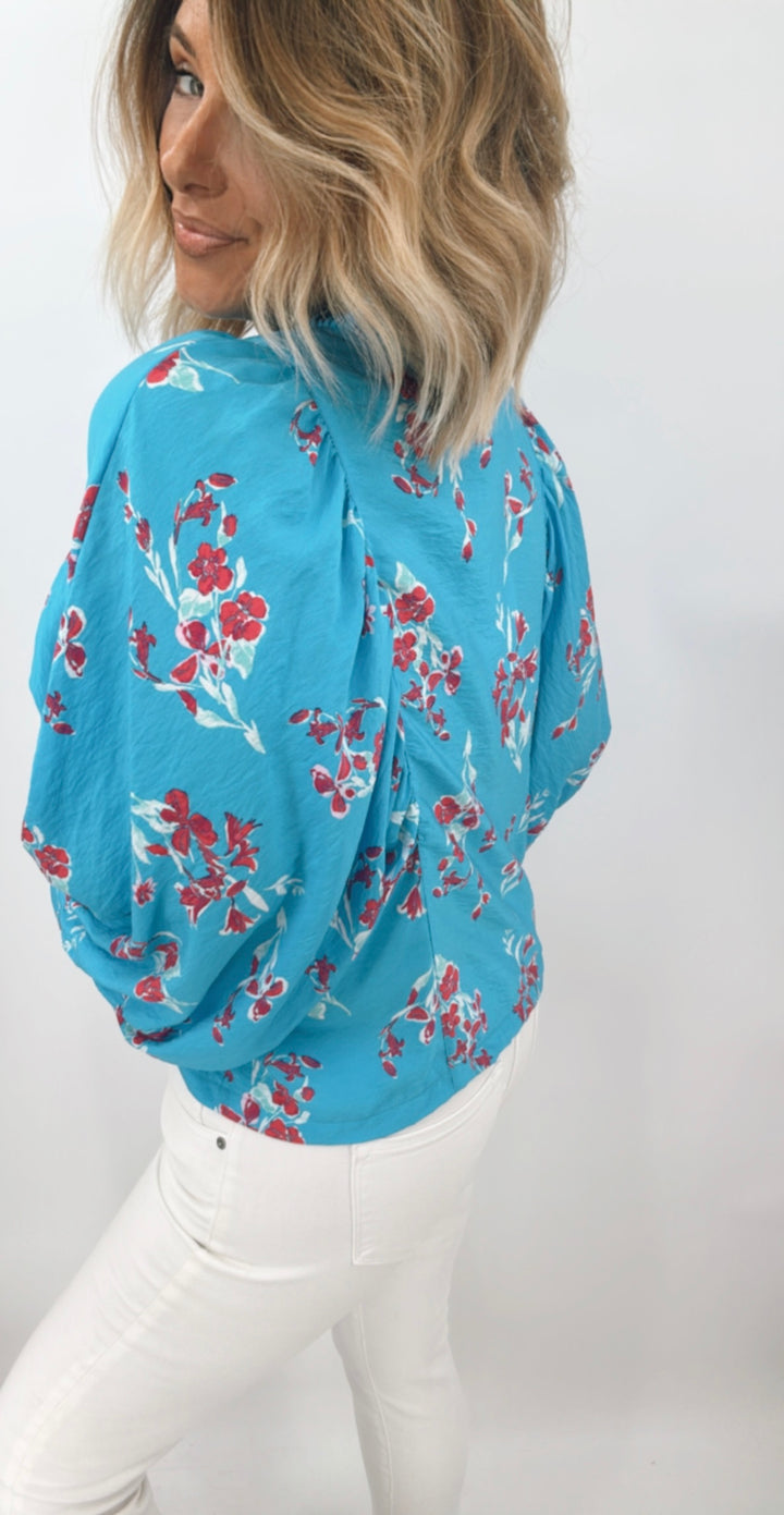 The Emma Floral Dolman Top