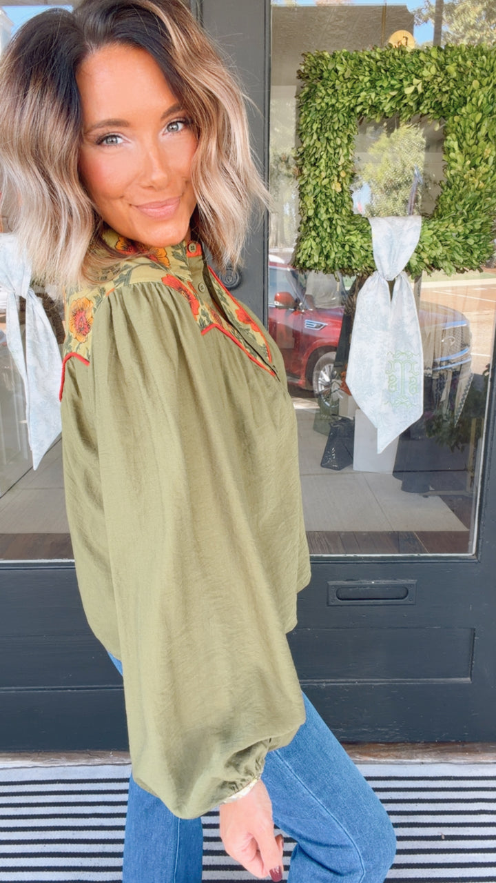 The Wildflower Yoke Top