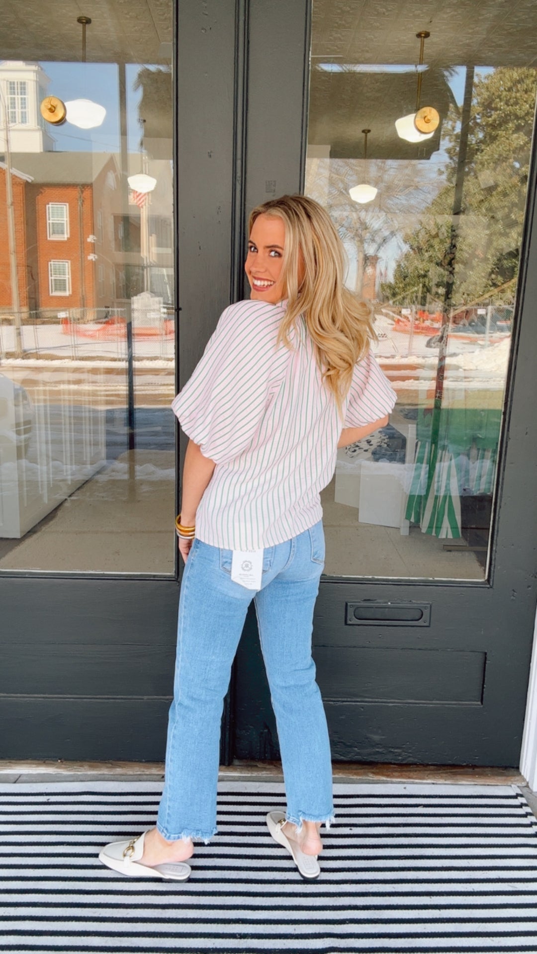 THML Magnolia Tie Neck Top