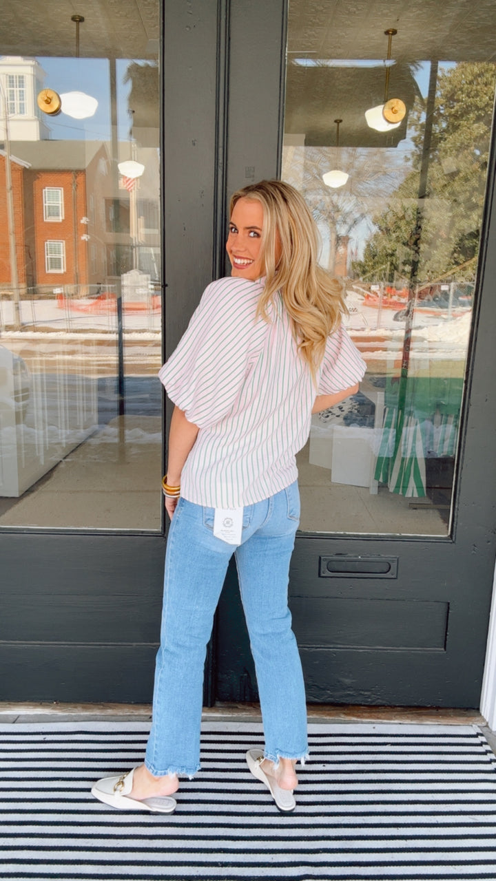 THML Magnolia Tie Neck Top