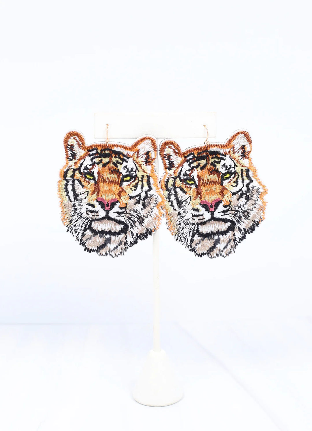 TIGER EMBROIDERED EARRING
