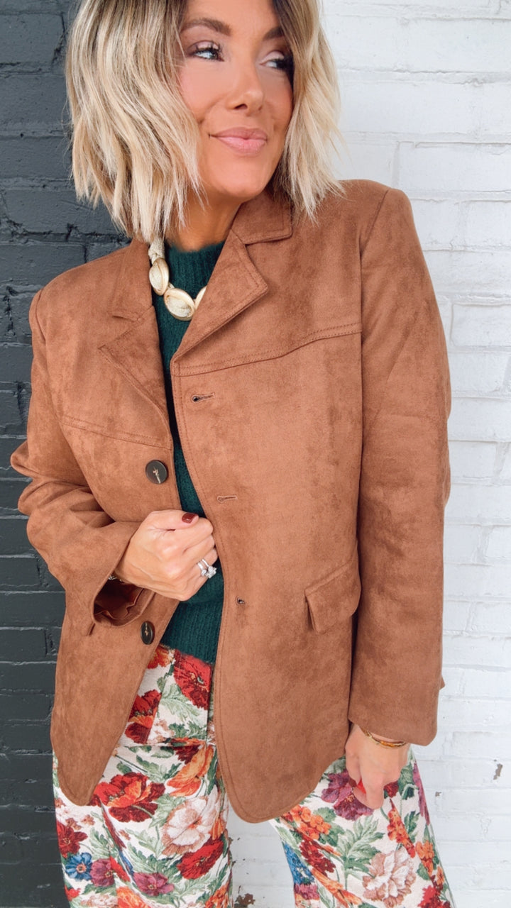 The June Suede Blazer