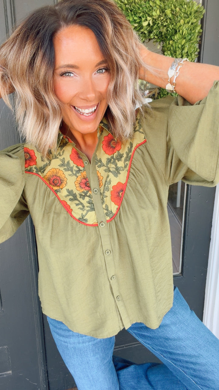 The Wildflower Yoke Top