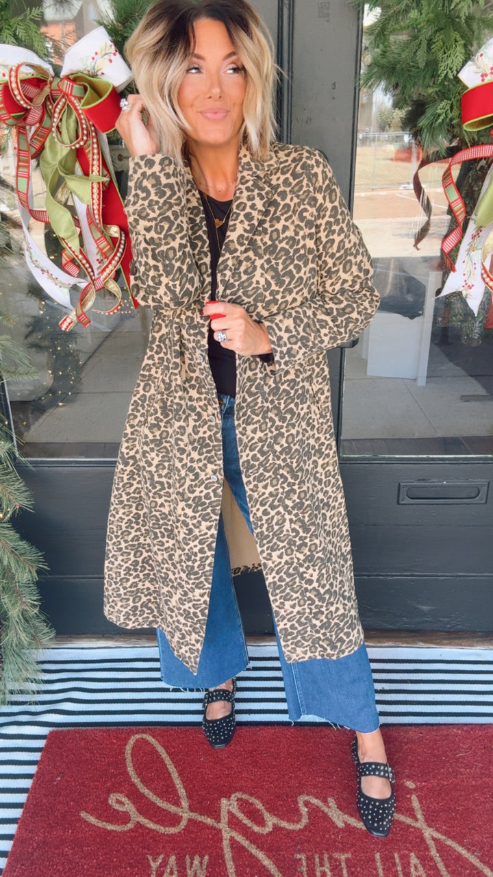 Leopard Duster Jacket