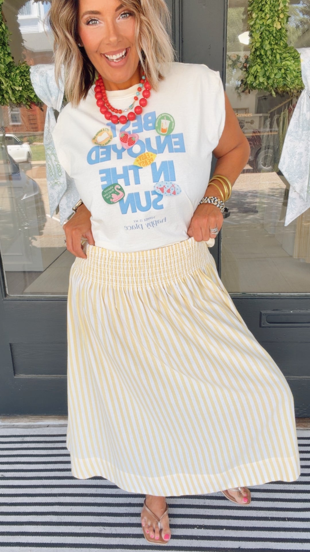 The Sunlit Stroll Maxi Skirt